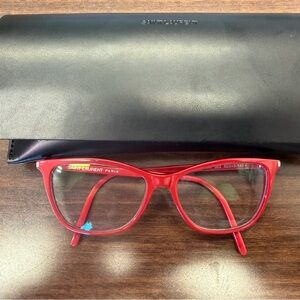 Saint Laurent Red Optical Frames, Authentic, with Case